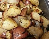 A picture of step 9 of Rosemary Roasted Potatoes & Onions.