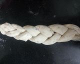 A picture of step 4 of Braided challah bread.