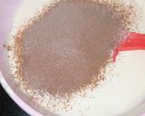 A picture of step 3 of One pound chocolate sponge without oil.