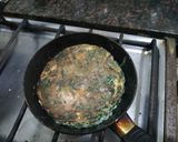 Foto del paso 3 de la receta: Torre de: tortilla verde+milanesa vegetal rellena+ huevo 😍