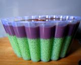 Foto langkah ke 6 dari resep Puding Lumut Pandan Lapis Cokelat.