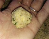 A picture of step 5 of Falafel #4weekschallenge #charityrecipe.