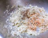 A picture of step 1 of Semolina fries.