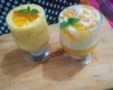 A picture of step 7 of Mango Sago Jelly summer drinks🍹.
