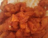 A picture of step 2 of Tandoori chicken cigars.