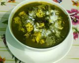 A picture of step 10 of Palak Paneer.