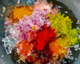 A picture of step 2 of Ratlami bhaji pav (street style).
