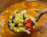 Őszi, babos kukoricaleves (vegán) 🌽🫘 recept fázis 4 fotója
