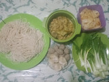 Mie ayam jamur dumpling