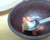 A picture of step 3 of Bite-Size Appetizers - Watermelon Stuffed Chikuwa.