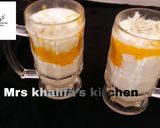 A picture of step 1 of Mango coconut lemonade slushy🍺.