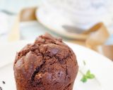 A picture of step 6 of Basic Cocoa Muffins.