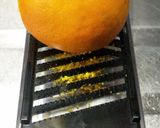 A picture of step 3 of Fluffy Madeleines with Orange Peels.