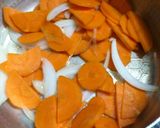 A picture of step 4 of Packed with Carrot's Sweetness! Carrot Soy Milk Potage Soup.