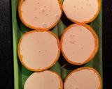 A picture of step 10 of Orange Posset.