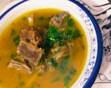 A picture of step 6 of Mutton yakhni.