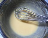 A picture of step 4 of Okara White Chocolate Cheesecake.