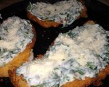 Foto del paso 5 de la receta: Milanesas con salsa blanca y espinaca