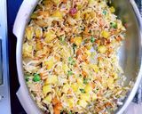 A picture of step 3 of Veg Schezwan Pulao.