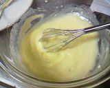 A picture of step 3 of No-Bake "Rare" Cheesecake with White Chocolate Mousse.