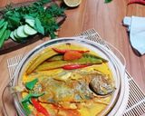 Gambar langkah 7 resipi Kari Ikan Bawal.