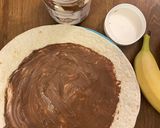 Édes banános tortilla tekercs recept fázis 1 fotója