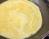A picture of step 4 of Sweet omelette with gooseberry compote.
