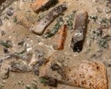 স্যামন উইথ ক্রিমি মাশরুম - স্পিন্যাচ (Salmon with Creamy Mushroom - Spinach Recipe in Bengali) রেসিপির ধাপ 4 ছবি