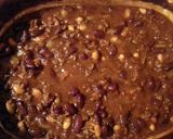 A picture of step 7 of taisen's two bean chili in a crockpot.