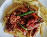 A picture of step 4 of Wet fry simmered pork#4weekschallenge.