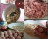 A picture of step 1 of AMIEs Spaghetti with Meatballs.