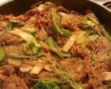 A picture of step 8 of Teriyaki Spaghetti Squash fry.