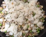 鹹蛋豆豆炒飯的食譜步驟3照片