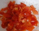 A picture of step 1 of My Soft Cheese and Tomatoe Salad 😊.