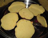 A picture of step 1 of Sweet Potato Croquettes with Cheese and Bacon.