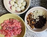 Hình bước làm 2 của món Bánh bao nhân thịt