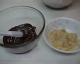 A picture of step 3 of Delicately Sweet Chocolate Banana Muffins.