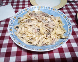 Foto del paso 7 de la receta: Fettuccine imitación carbonara
