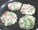 A picture of step 4 of Crab Stick and Green Onion Chijimi.