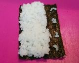 A picture of step 8 of Decorated Sushi Rolls: Snowmen Nori Rolls.