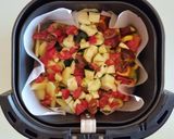Foto del passaggio 3 della ricetta Verdure cotte nell'airfryer, ricetta del riciclo 🌷