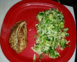 A picture of step 12 of Brussel Sprout Cole Slaw.