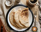 Gambar langkah 7 resipi Cheesy Omelette Wrap.