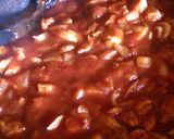 A picture of step 2 of Mandys chicken pasta bake.