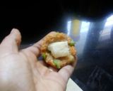 A picture of step 2 of Poha cheese bombs.