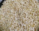 A picture of step 3 of Sabudana kichidi.