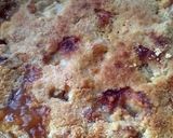 A picture of step 4 of Vickys Pear and Apple Butterscotch Crumble, GF DF EF SF NF.