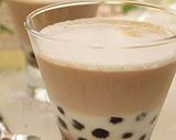 A picture of step 6 of Iced Cafe au Lait with Black Tapioca.