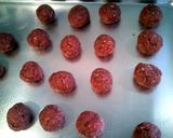 A picture of step 2 of Meatball kabobs.