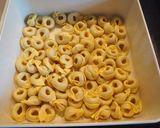A picture of step 2 of Cheese and Nuts Cream Sauce Pasta.